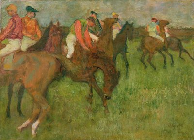 Jockeys, 1886-90 by Edgar Degas